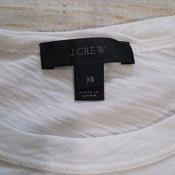 J. Crew White And Plaid Anchor Tissue T-shirt - Picture 5 of 10